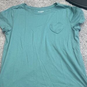 Old Navy Women's Aqua Short Sleeve Tee